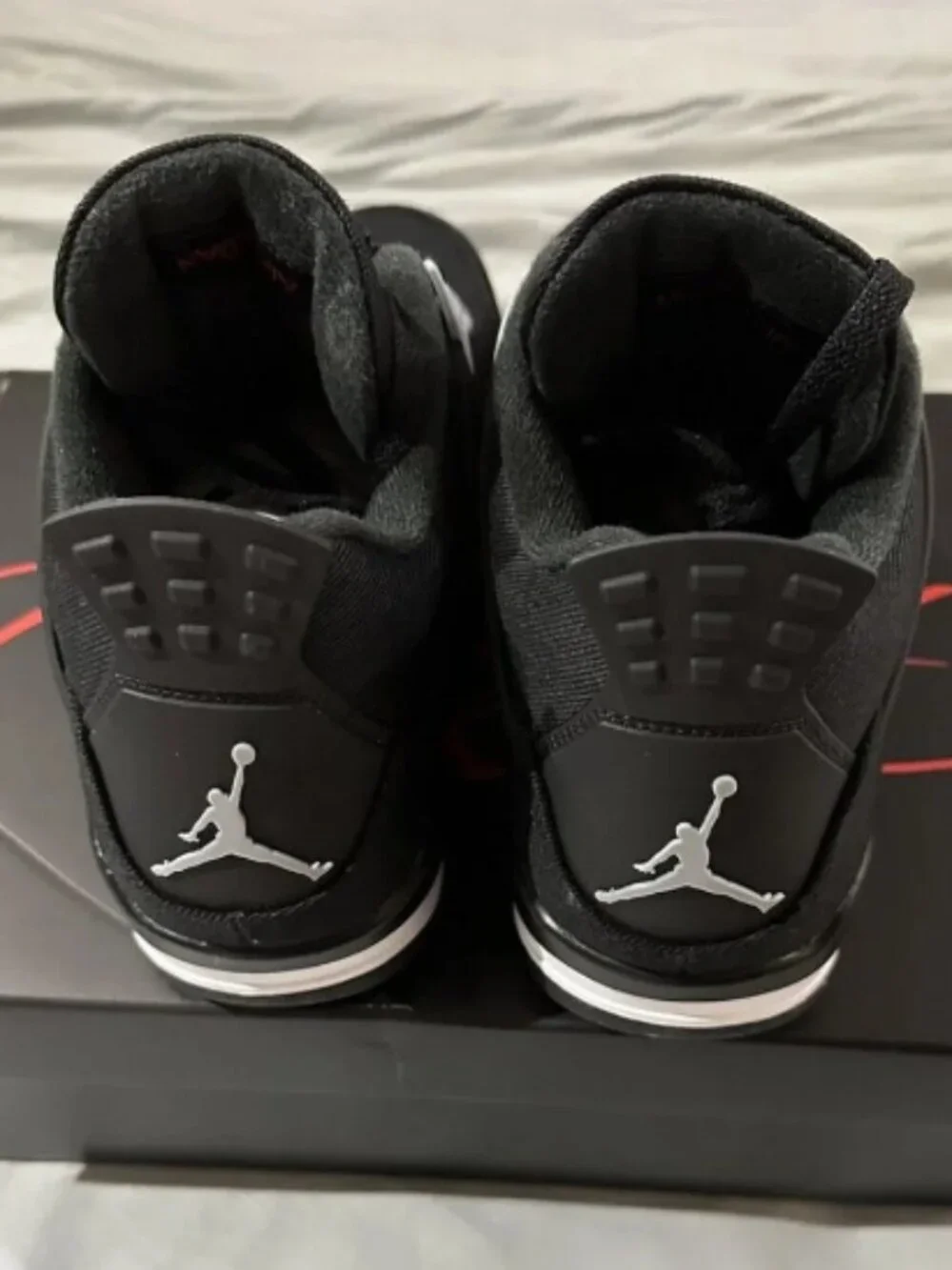 Nike Air Jordan 4 Retro SE Black Canvas Cat Thunder